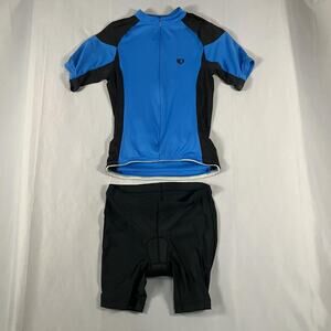 Pearl Izumi Cycling Jersey + Canari Shorts Mens Small Full Zip Padded